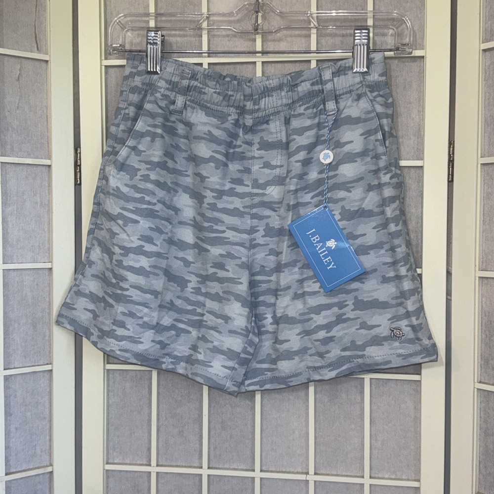 J. Bailey Gray Camo‎ Preppy Country Southern Unlined Shorts Big Boys Large New
